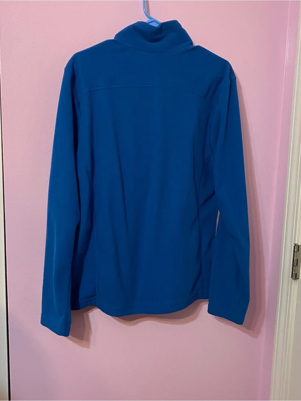 The North Face Men's Blue Fleece quarter zip pullover sweatshirt size medium